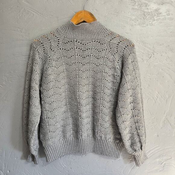 Time and Tru Womans Gray and Silver Sweater Size Large - Picture 6 of 8